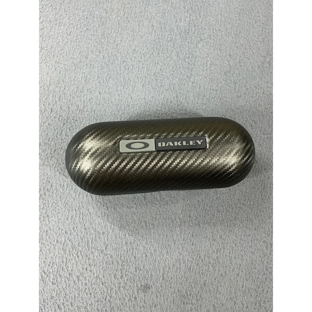 Oakley Sunglasses Case Black Synthetic‎ Carbon Fiber Hard Shell Protective